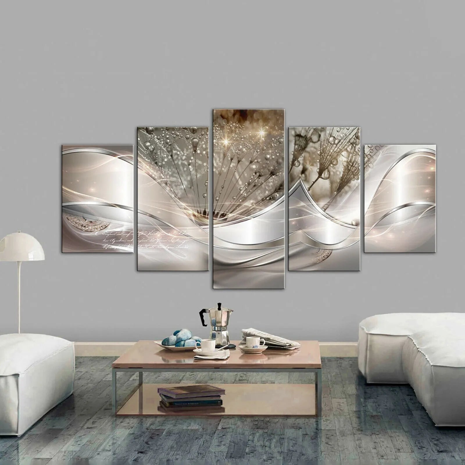 5pcs Canvas Prints Paintings Wall Art Modern Living Room Decor